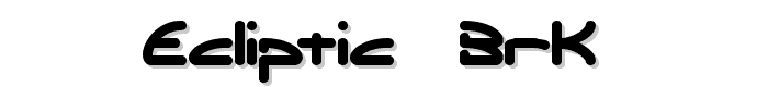 Ecliptic -BRK- font